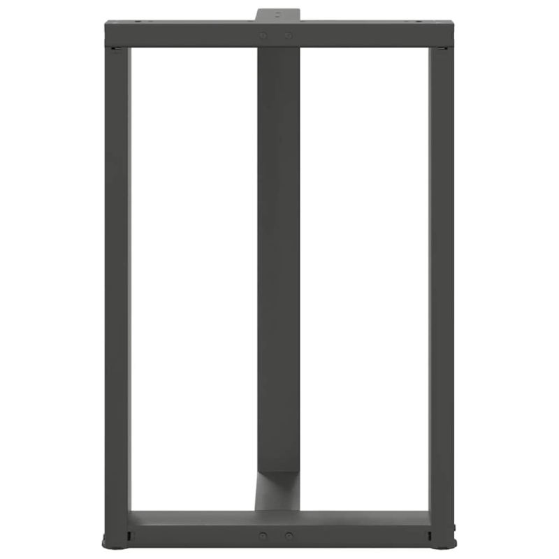 Bartischbeine T-Form 2 Stk. Anthrazit 60x35x(90-91) cm Stahl