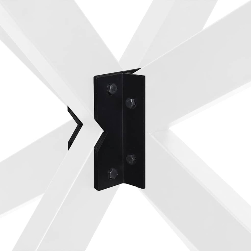 Couchtischbein in Spinnenform Weiß 98x58x(42-43) cm Stahl