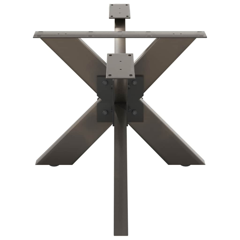 Couchtischbein in Spinnenform Naturstahl 98x58x(42-43) cm Stahl