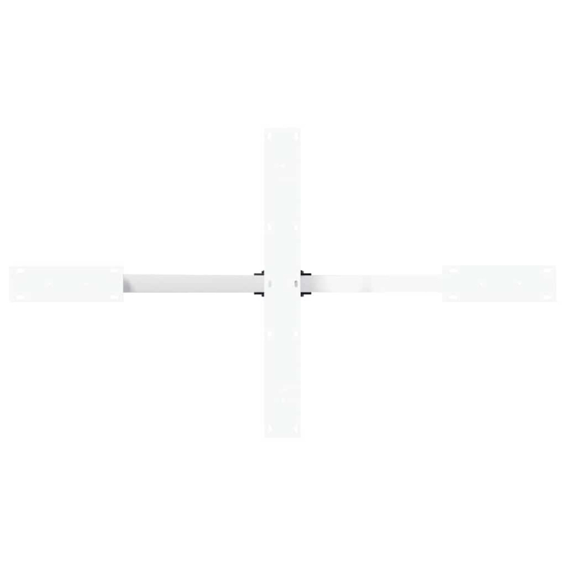 Esstischbein in Spinnenform Weiß 120x68x(72-73) cm Stahl