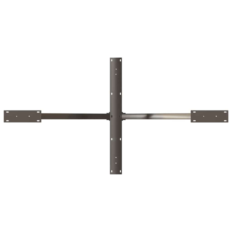 Esstischbein in Spinnenform Naturstahl 150x78x(72-73) cm Stahl