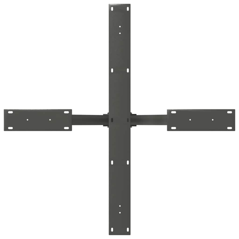 Esstischbein in Spinnenform Anthrazit 85x85x(72-73) cm Stahl