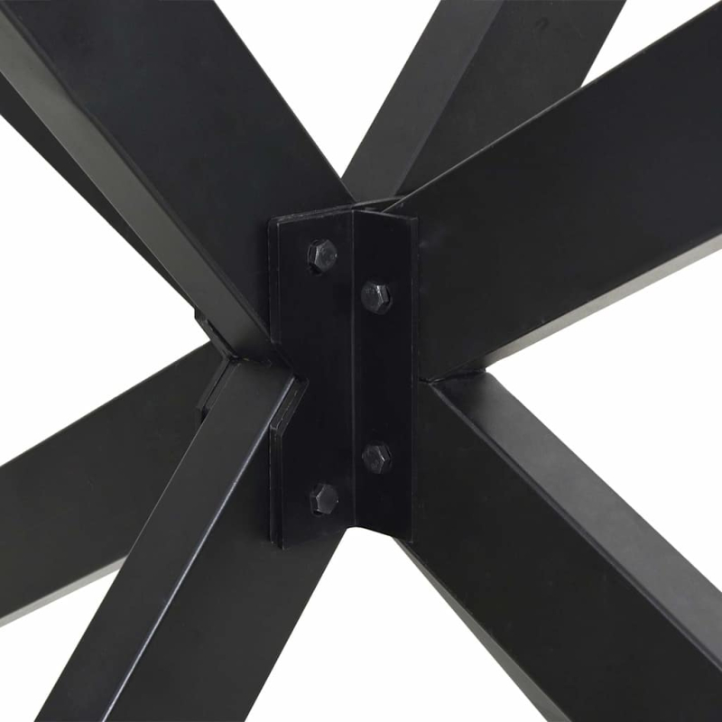 Esstischbein in Spinnenform Anthrazit 85x85x(72-73) cm Stahl