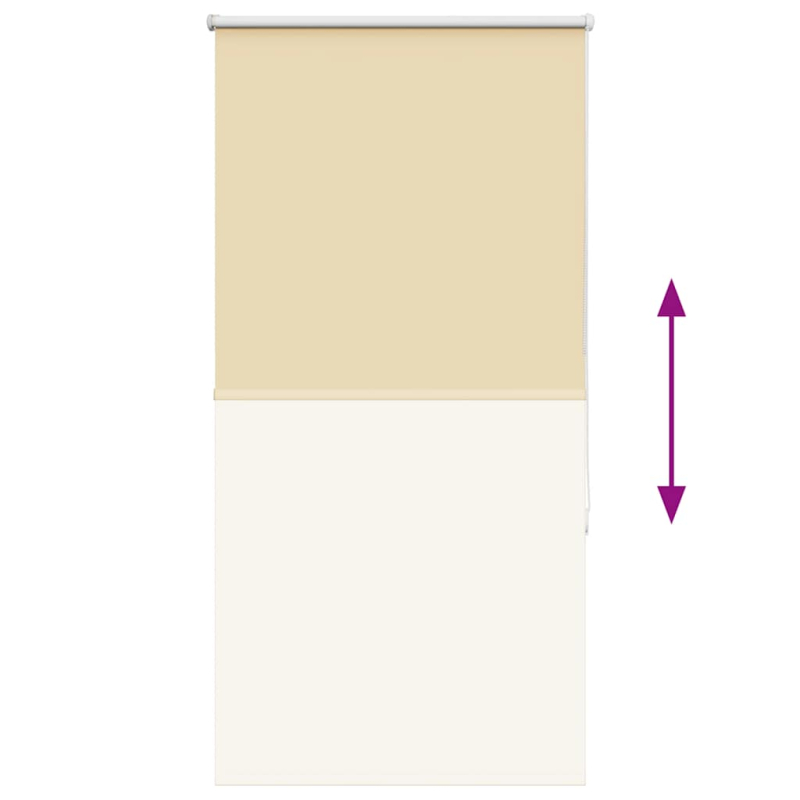 Verdunkelungsrollo Beige 70x130cm Stoffbreite 65,7 cm Polyester