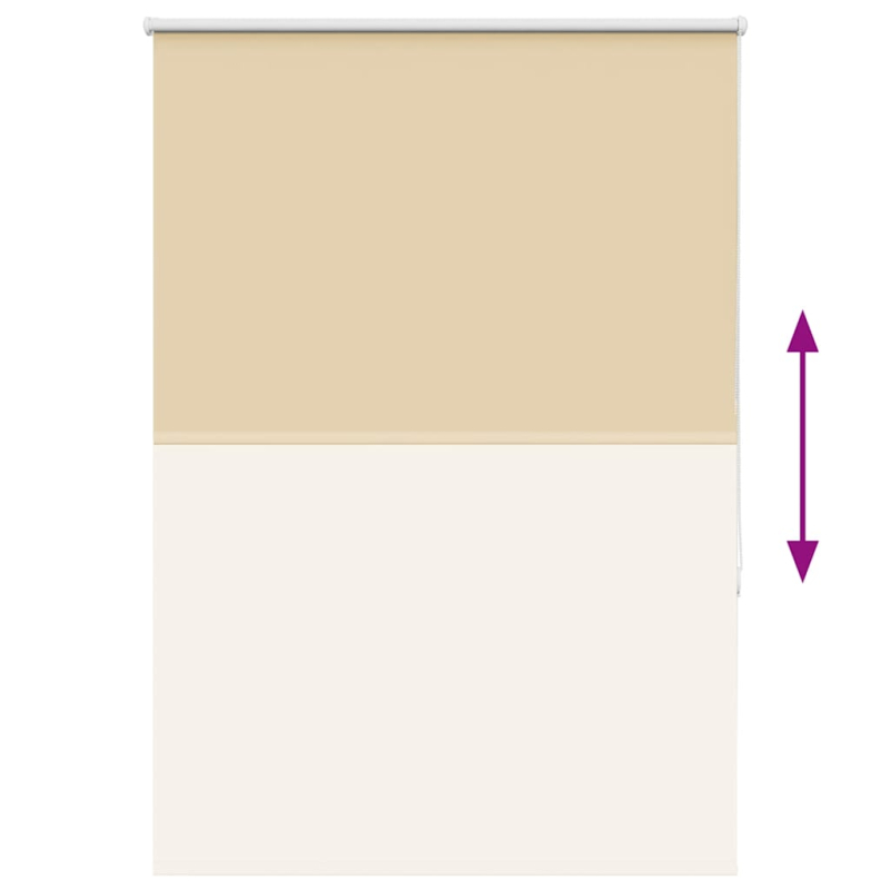 Verdunkelungsrollo Beige 90x130cm Stoffbreite 85,7 cm Polyester