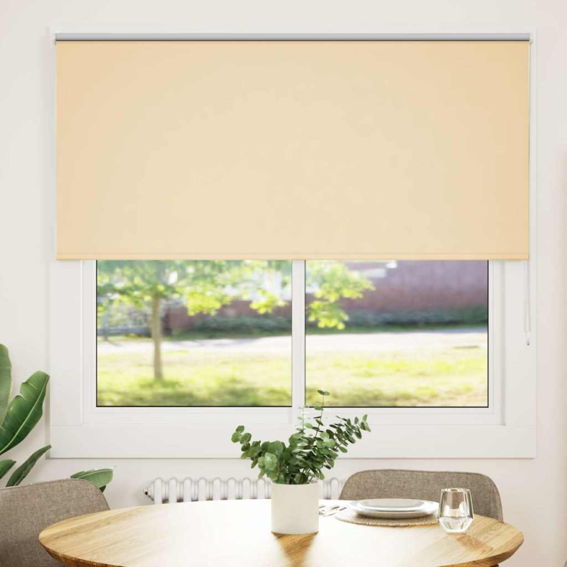 Verdunkelungsrollo Beige 165x130 cm Stoffbreite 161,6 cm