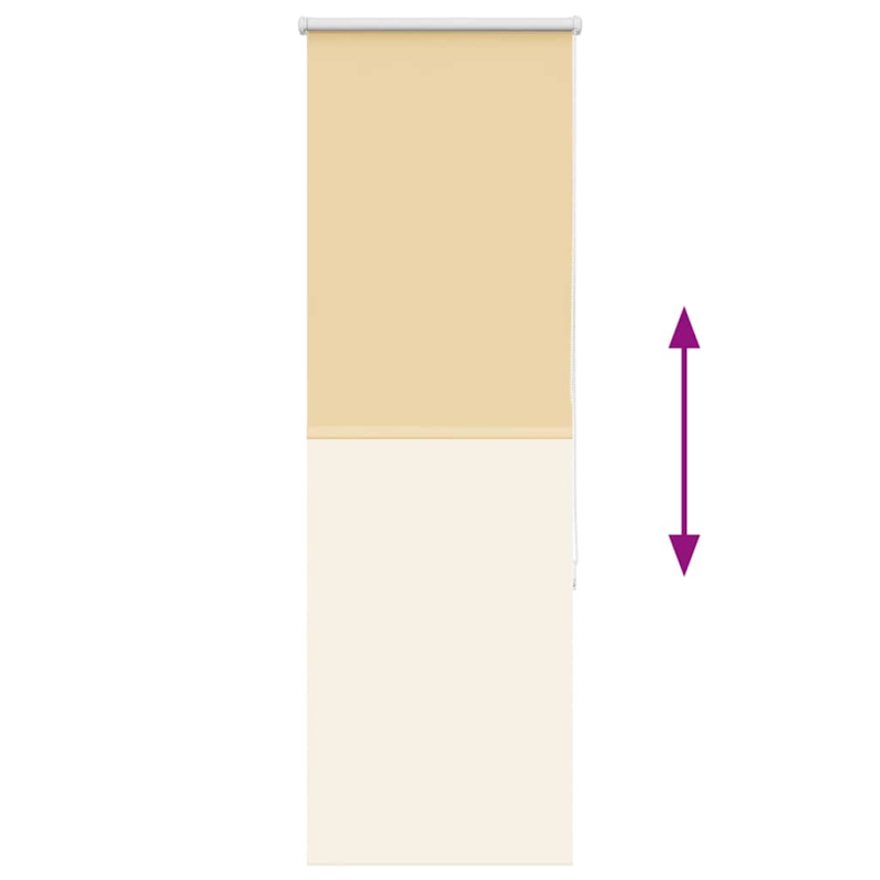 Verdunkelungsrollo Beige 60x150cm Stoffbreite 55,7 cm Polyester
