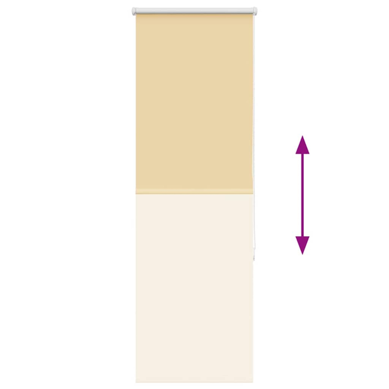 Verdunkelungsrollo Beige 50x175cm Stoffbreite 45,7 cm Polyester