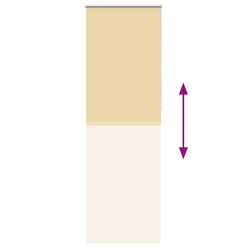 Verdunkelungsrollo Beige 70x210cm Stoffbreite 65,7 cm Polyester