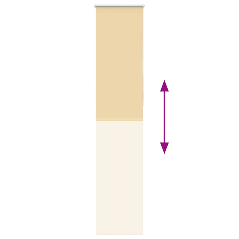 Verdunkelungsrollo Beige 60x230cm Stoffbreite 55,7 cm Polyester