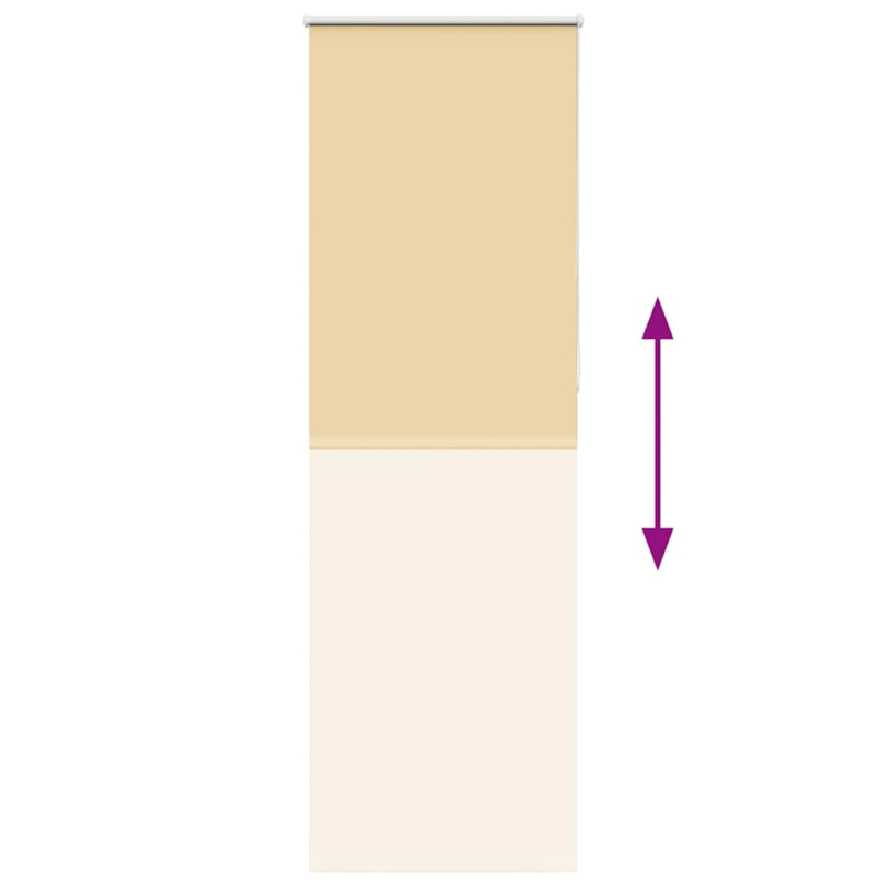 Verdunkelungsrollo Beige 65x230cm Stoffbreite 60,7 cm Polyester