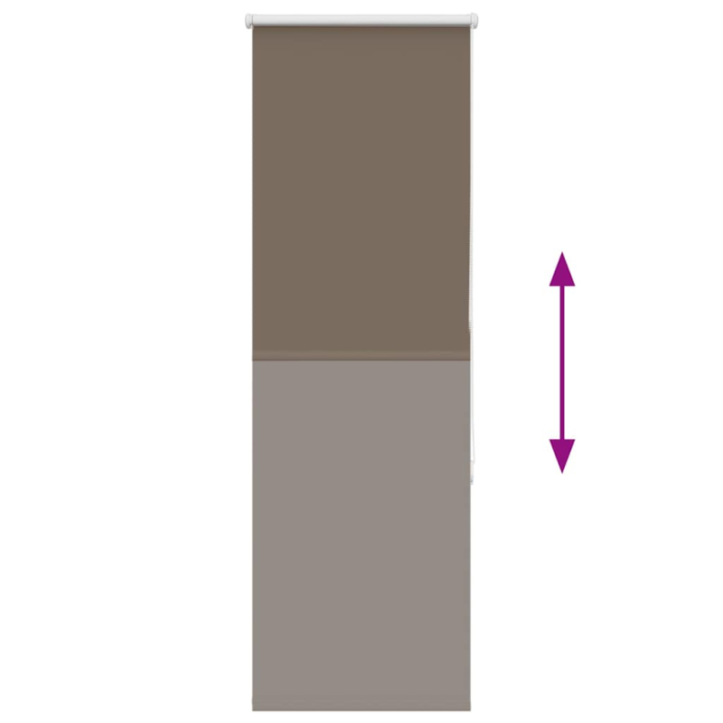 Verdunkelungsrollo Kaffeebraun 40x130cm Stoffbreite 35,7 cm