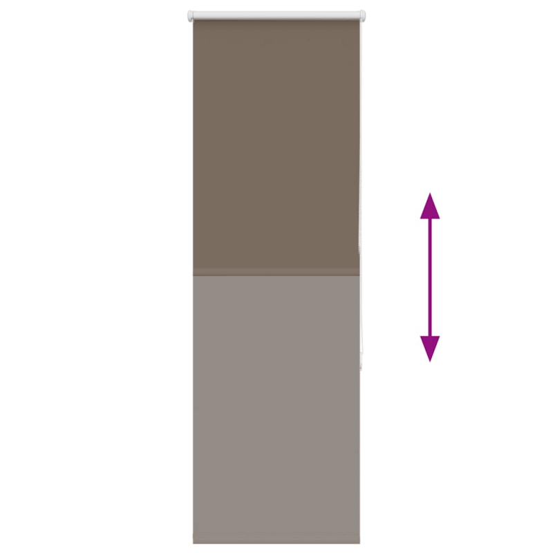 Verdunkelungsrollo Kaffeebraun 60x130cm Stoffbreite 55,7 cm