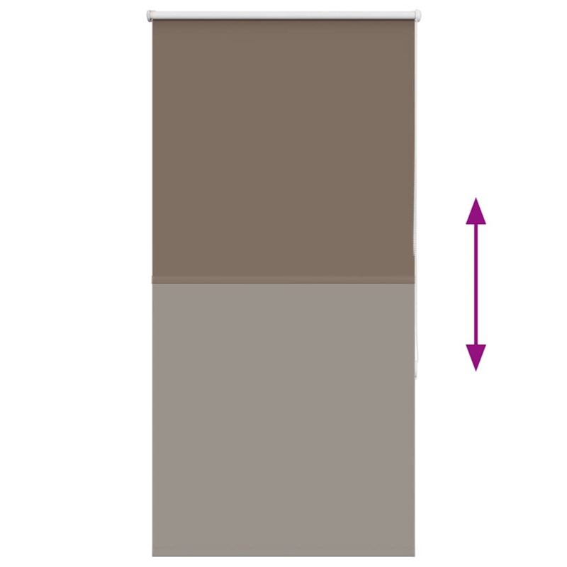 Verdunkelungsrollo Kaffeebraun 80x175cm Stoffbreite 75,7 cm