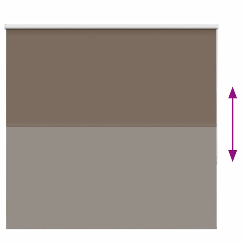Verdunkelungsrollo Kaffeebraun 160x175 cm Stoffbreite 156,6 cm