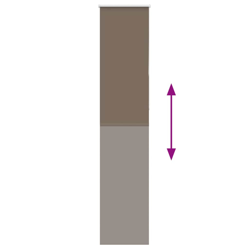 Verdunkelungsrollo Kaffeebraun 50x230 cm Stoffbreite 45,7 cm