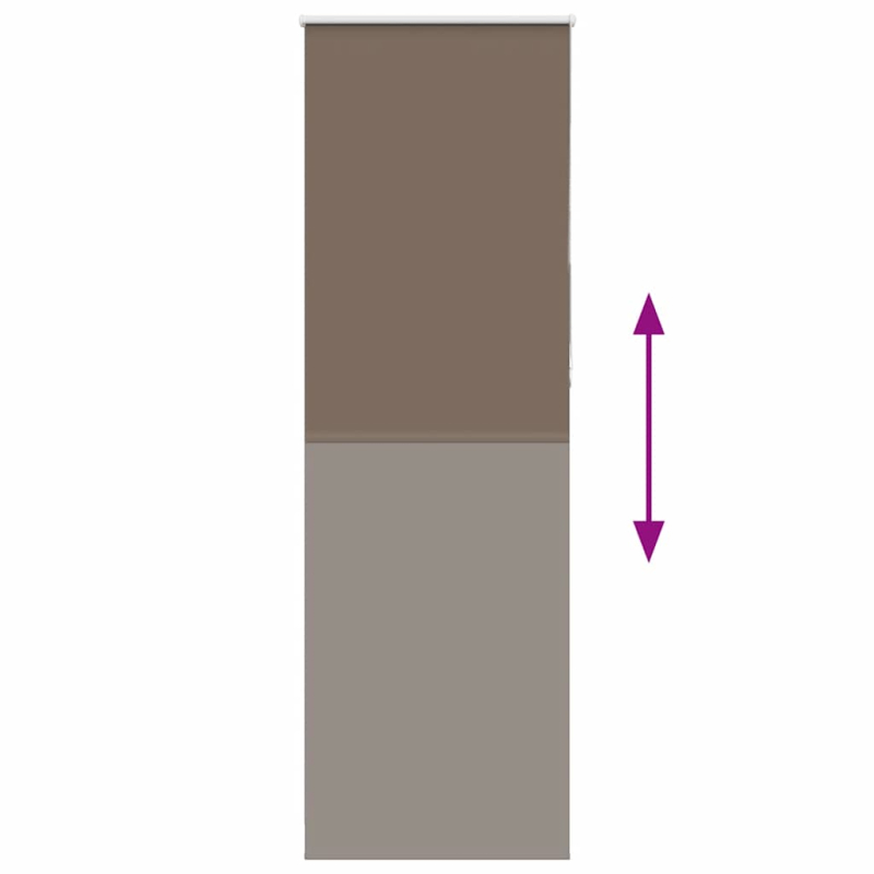 Verdunkelungsrollo Kaffeebraun 75x230 cm Stoffbreite 70,7 cm