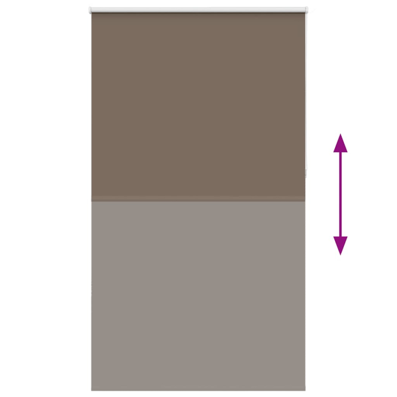 Verdunkelungsrollo Kaffeebraun 140x230 cm Stoffbreite 136,6 cm