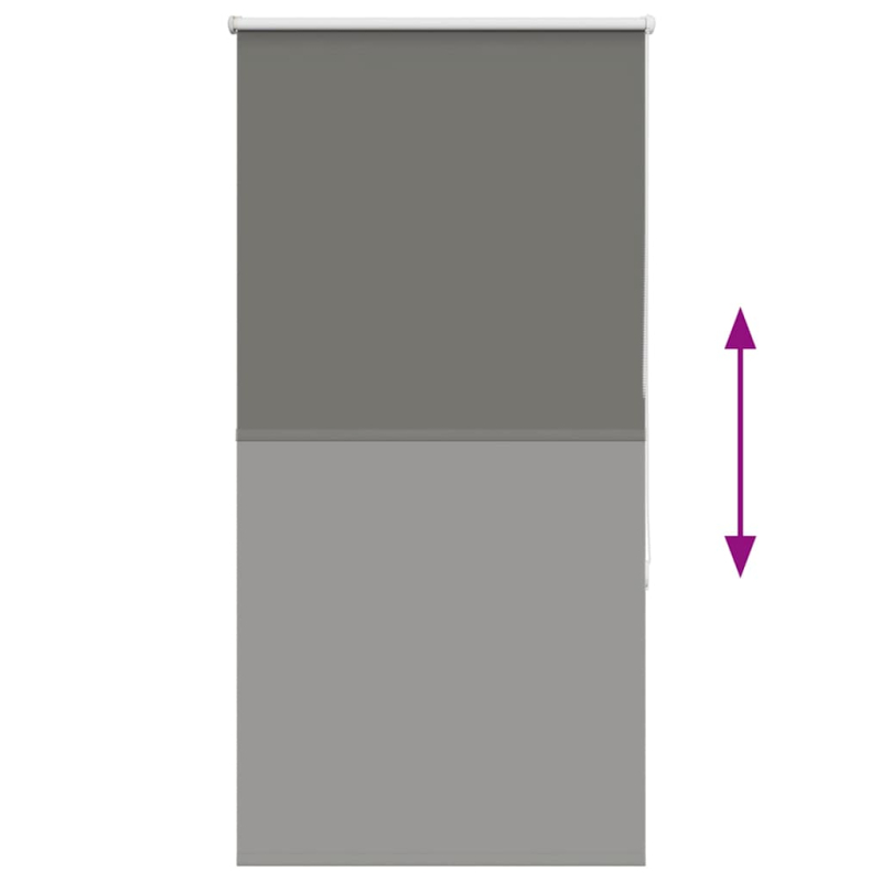 Verdunkelungsrollo Grau 65x130 cm Stoffbreite 60,7 cm Polyester