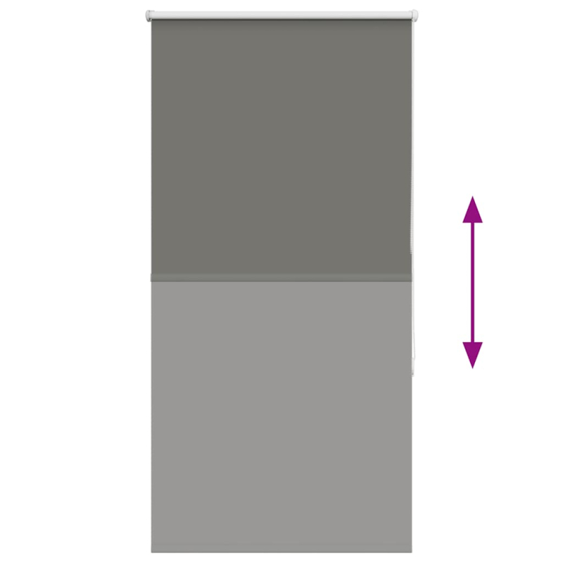 Verdunkelungsrollo Grau 70x130 cm Stoffbreite 65,7 cm Polyester