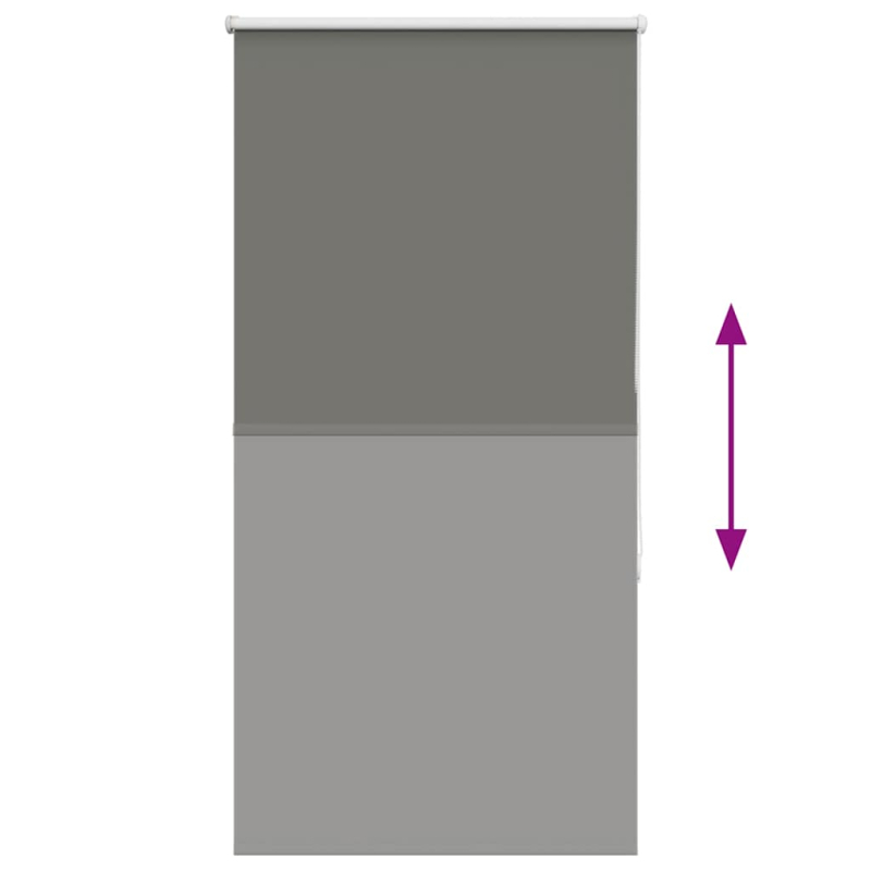 Verdunkelungsrollo Grau 75x130 cm Stoffbreite 70,7 cm Polyester