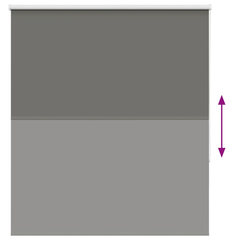 Verdunkelungsrollo Grau 125x130cm Stoffbreite 121,6cm Polyester