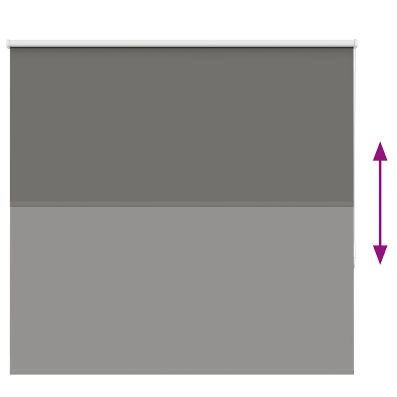 Verdunkelungsrollo Grau 150x130cm Stoffbreite 146,6cm Polyester