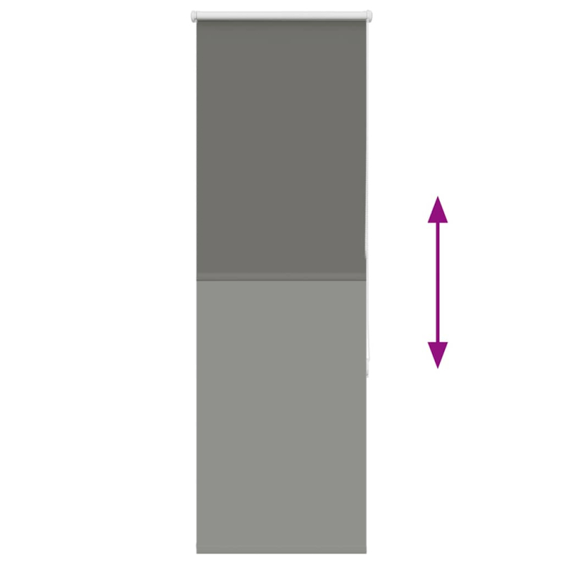 Verdunkelungsrollo Grau 55x150 cm Stoffbreite 50,7 cm Polyester