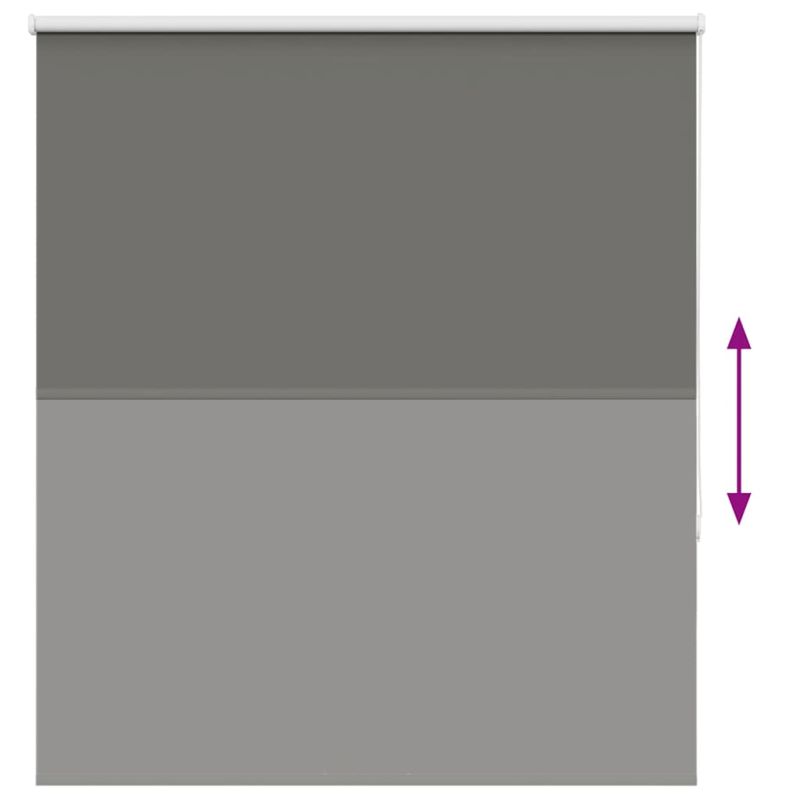 Verdunkelungsrollo Grau 125x150cm Stoffbreite 121,6cm Polyester