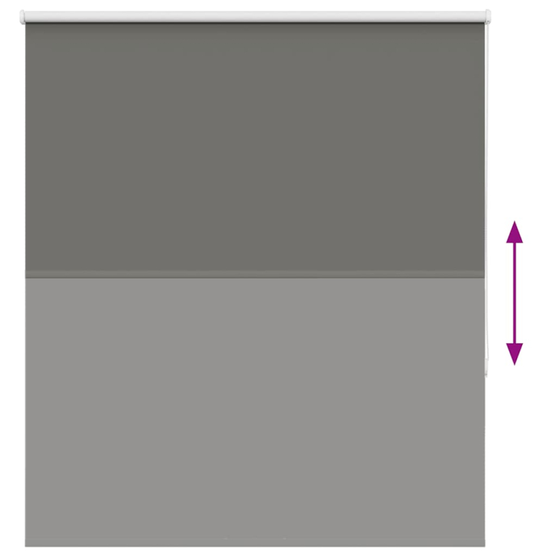 Verdunkelungsrollo Grau 120x175cm Stoffbreite 116,6cm Polyester