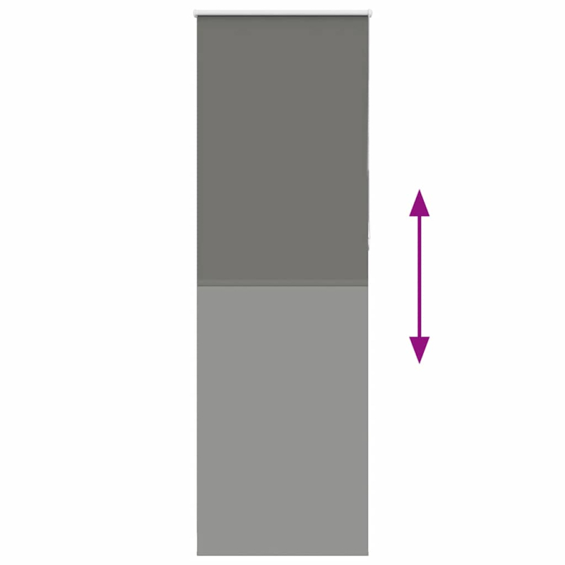 Verdunkelungsrollo Grau 85x210 cm Stoffbreite 80,7 cm Polyester