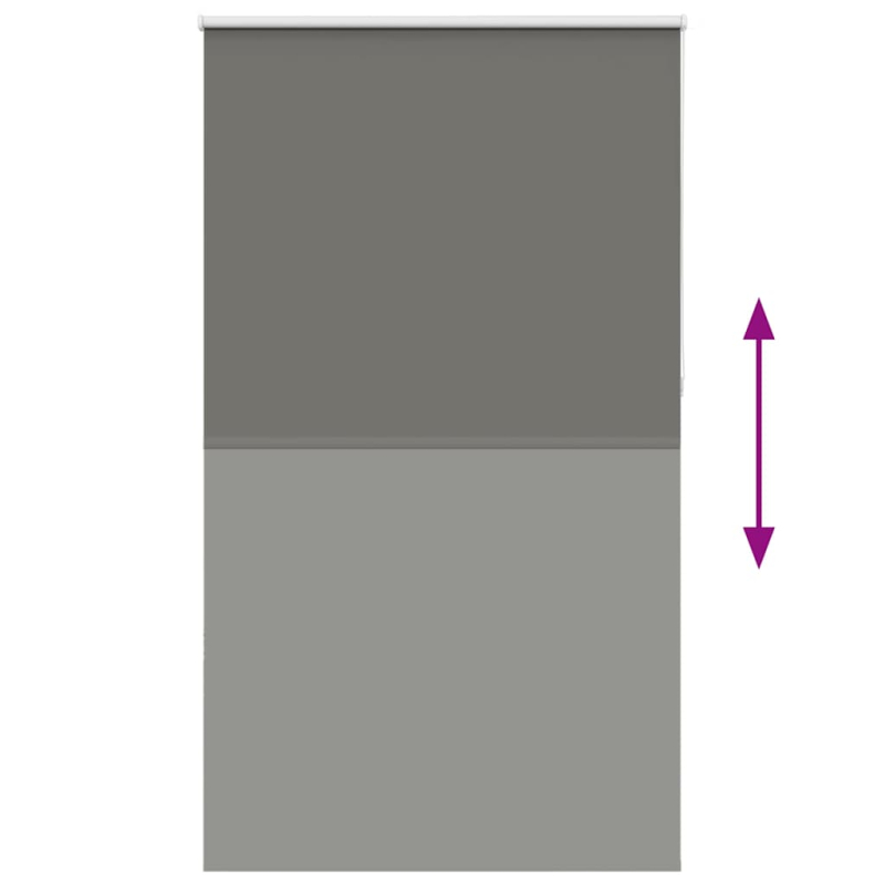 Verdunkelungsrollo Grau 130x210cm Stoffbreite 126,6cm Polyester