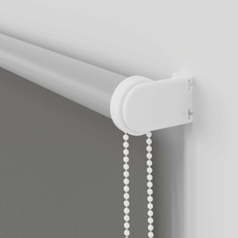 Verdunkelungsrollo Grau 145x210cm Stoffbreite 141,6cm Polyester