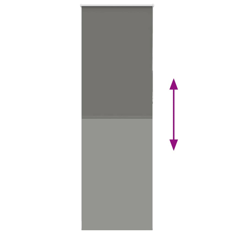 Verdunkelungsrollo Grau 70x230 cm Stoffbreite 65,7 cm Polyester