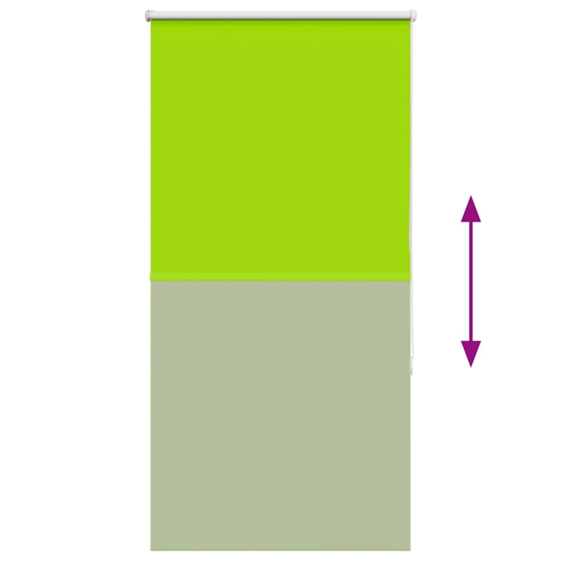 Verdunkelungsrollo Grün 75x130 cm Stoffbreite 70,7 cm Polyester
