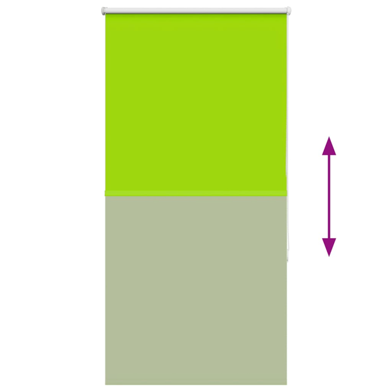 Verdunkelungsrollo Grün 70x150 cm Stoffbreite 65,7 cm Polyester