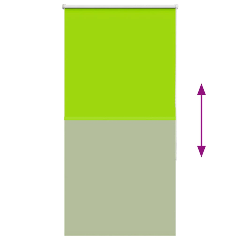 Verdunkelungsrollo Grün 80x150 cm Stoffbreite 75,7 cm Polyester