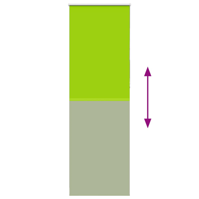 Verdunkelungsrollo Grün 85x210 cm Stoffbreite 80,7 cm Polyester