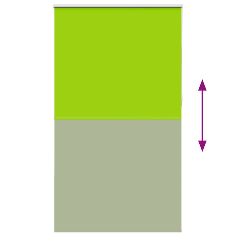 Verdunkelungsrollo Grün 120x230cm Stoffbreite 116,6cm Polyester