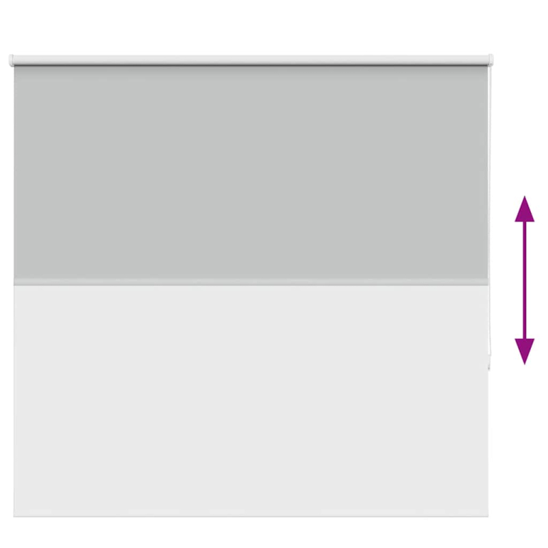 Verdunkelungsrollo Hellgrau 150x130cm Stoffbreite 146,6cm