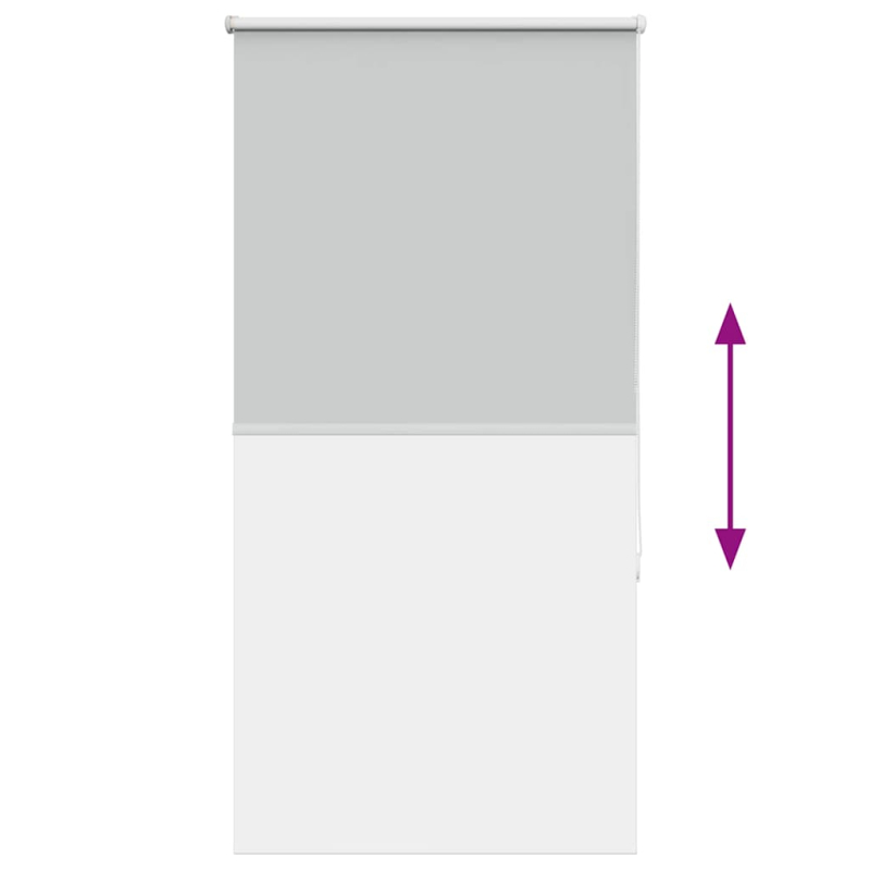 Verdunkelungsrollo Hellgrau 70x150 cm Stoffbreite 65,7 cm