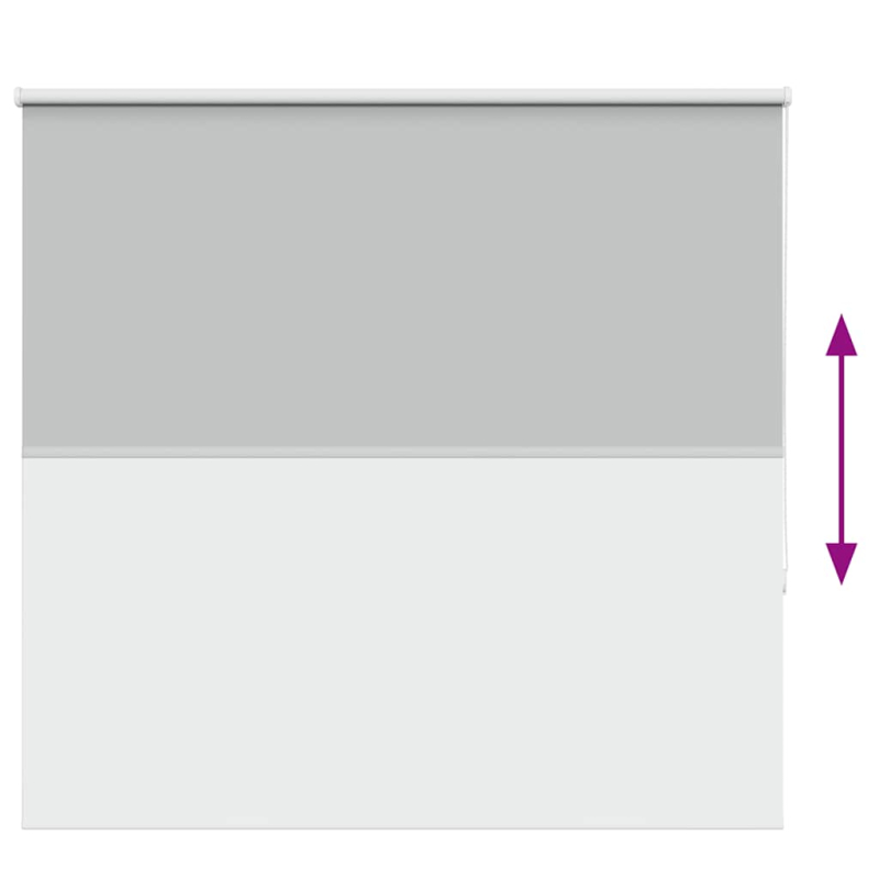 Verdunkelungsrollo Hellgrau 150x175cm Stoffbreite 146,6cm