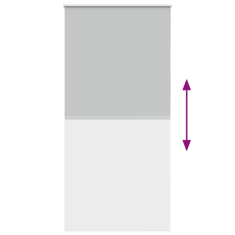 Verdunkelungsrollo Hellgrau 100x210cm Stoffbreite 95,7 cm