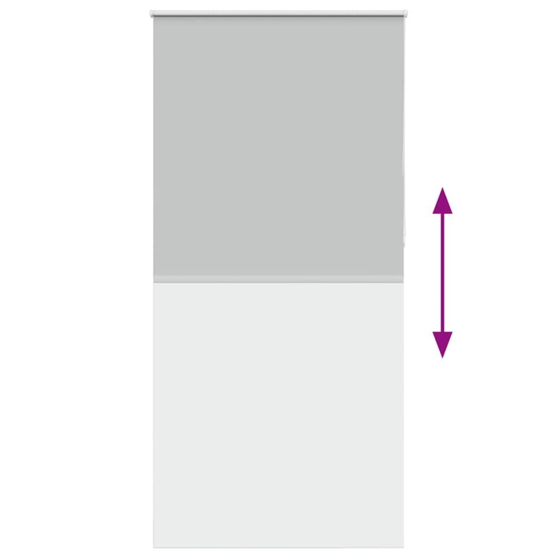 Verdunkelungsrollo Hellgrau 105x210cm Stoffbreite 100,7cm