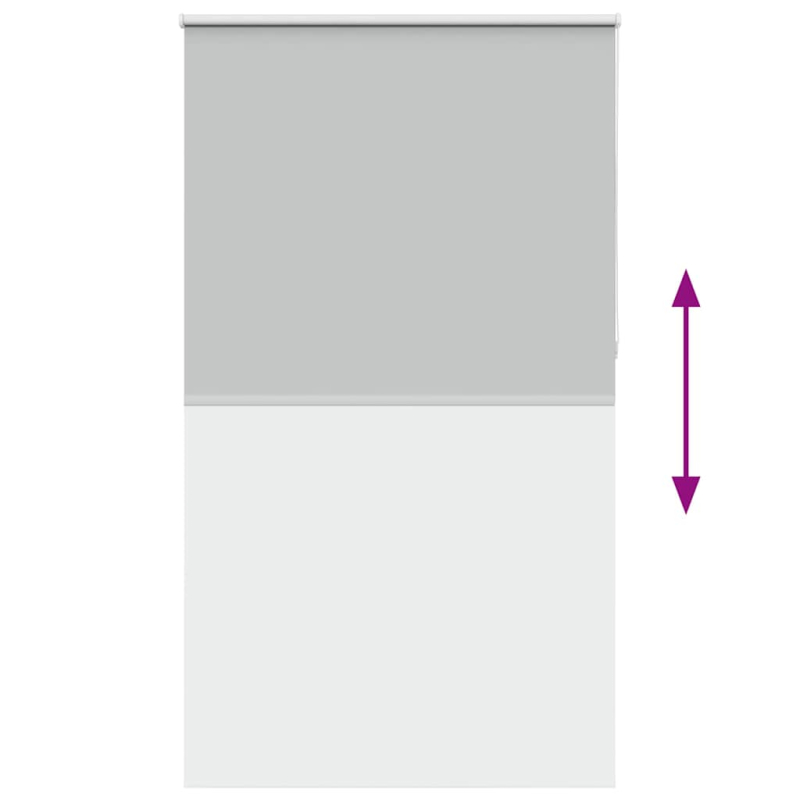 Verdunkelungsrollo Hellgrau 125x210cm Stoffbreite 121,6cm
