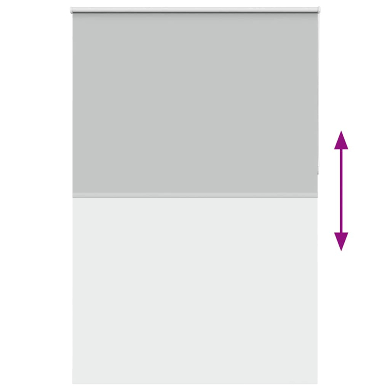 Verdunkelungsrollo Hellgrau 145x210cm Stoffbreite 141,6cm