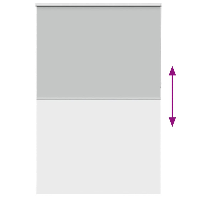 Verdunkelungsrollo Hellgrau 160x210cm Stoffbreite 156,6cm