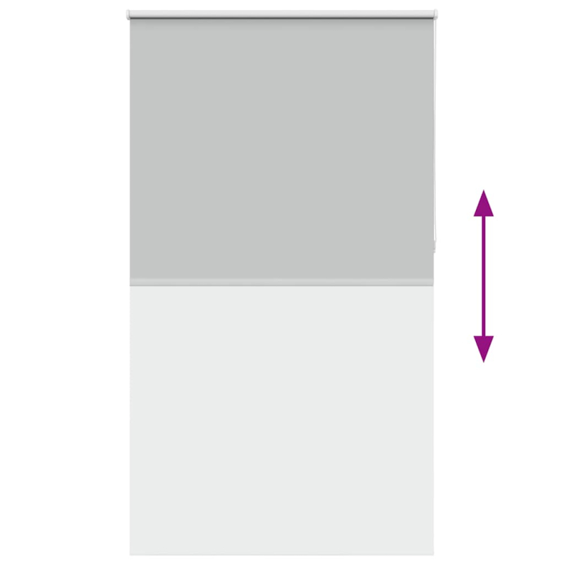 Verdunkelungsrollo Hellgrau 140x230cm Stoffbreite 136,6cm