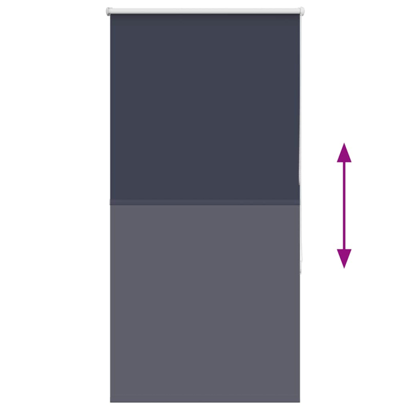 Verdunkelungsrollo Marineblau 80x175cm Stoffbreite 75,7 cm