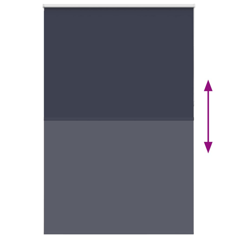 Verdunkelungsrollo Marineblau 160x210 cm Stoffbreite 156,6 cm